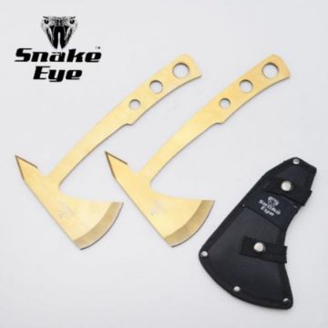 SNAKE EYE SE-107GD2 2PCS THROWING AXE SET 9.5" OVERALL